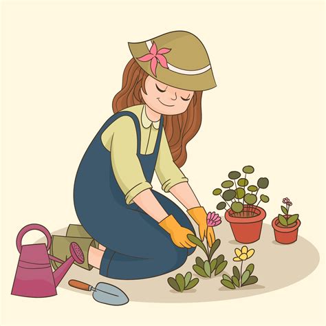 Watercolor Gardening clipart for instant download This is hand painted watercolor Gardening collection. The collection i...